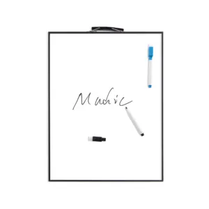 Small Portable White Board With Holder Aluminum Frame Easy Wipe Magnetic Student Writing Board Wholesale