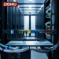 PDU para Gabinete de Servidor 1U, 12 Tomas Schuko, 3 Fases, 380V, 63A, L1 L2 L3, Alimentación Balanceada