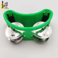 Vente chaude Couleur Rouge Mini Pied Tambourin Tambour Percussion Autres Instruments De Musique