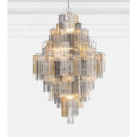 Décoration d'escalier de villa de luxe, plafonds hauts, lustre moderne en verre, éclairage personnalisé haut de gamme pour duplex, grand luminaire de luxe