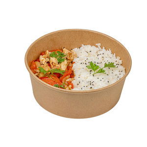 Muestra gratuita de platos, tazones y vasos de papel biodegradables, desechables, reciclables y de calidad alimentaria para ensaladas, refrigerios y leche para llevar. - Product Image 5