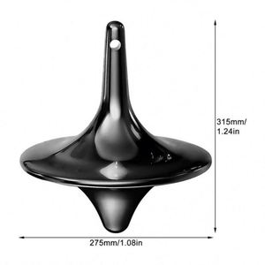 Film chaud Totem métal Gyro argent main toupie bout des doigts petit Cyclone Gyroscope Antistress Fidget jouets pour enfants cadeaux - Product Image 3