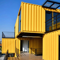 Usine chinoise, vente en gros, maison conteneur modulaire de luxe 40 pieds, panneau sandwich, design moderne, installation rapide, bureau préfabriqué
