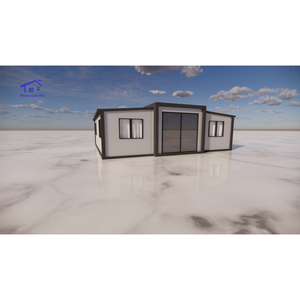 Maison en conteneur extensible moderne de 20 pieds avec panneau sandwich en acier durable pour appartements, hôtels, villas, vente en gros - Product Image 1