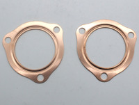 Joints de collecteur d'échappement en cuivre de 2-1/2 pouces réutilisables pour SBC BBC 302 350 454 2,5 pouces Pièces automobiles VA0286