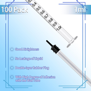 Seringues jetables pour injection de gelée dentaire, 1 ml, 2 ml, 3 ml, 5 ml, 10 ml, 20 ml, 50 ml, 60 ml - Product Image 2