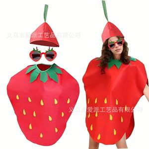 Disfraz infantil de sandía, tela no tejida, ropa para actuaciones en escenario para niñas, desfile de moda de verano - Product Image 5