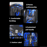Sac à dos scolaire imperméable en tissu Oxford grande capacité, motif géométrique, fermeture éclair, pour lycéens, automne-hiver, sac pour ordinateur portable