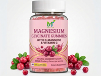 Gummies de magnésium avec vitamine C OEM, 60 unités, pour l'équilibre quotidien et le soutien antioxydant - Complément alimentaire pour adultes