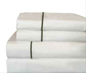 Set di lenzuola e federa con ricamo in cotone 100% Percale singolo 200TC - Product Image 2
