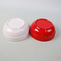 Grand bol à ramen coréen incassable, personnalisable, blanc et rouge, en mélamine, moderne, écologique, pour restaurant, nourriture, soupe