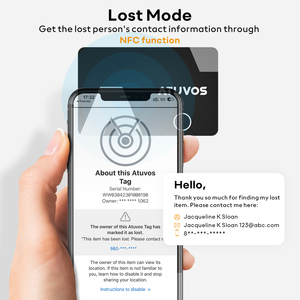 Atuvos 2024 MFI certificado IOS Smart GPS Tracker Localizador FindMy Wallet <span class=keywords><strong>Case</strong></span> Finder Anti-Lost GPS Logotipo personalizado Mujer Genuino - Product Image 4