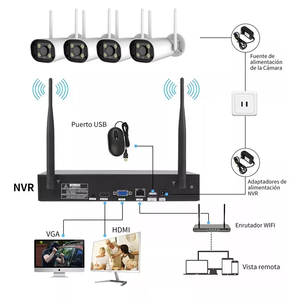 Xmeye App 8CH 1080P Wifi NVR với Wifi 2MP máy ảnh không dây NVR Kit ngoài trời không thấm nước an ninh trong nhà CCTV WIFI Hệ thống camera - Product Image 3