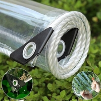 Lona de PVC Rectangular Personalizable, Resistente, con Borde Blanco, Transparente, para Sombreado, Lona Reforzada de Primera Calidad para Exteriores