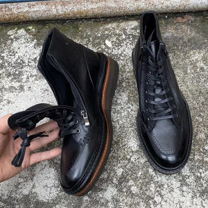 2024 אופנה חדשה זולה עור אמיתי בוקרים מגפיים מעור גברים מזדמנים - Product Image 4