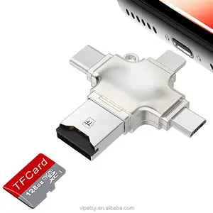 SD Card Reader Micro Card Adapter 4 in 1 USB 3.0 micro sd to usb Cardreader usb for lightning Type adapter OTG adaptador