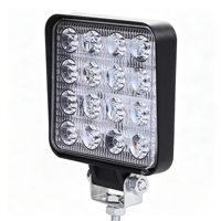 Projecteur de travail LED carré fin 4,2 pouces 48W 6000K, étanche IP67, 12-48V 1920lm, lampe auxiliaire pour conduite tout-terrain, voiture, camion, chariot élévateur