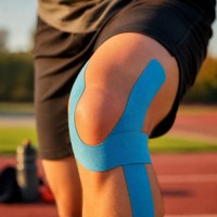 Bande de kinésiologie imperméable, bande sportive élastique, soutien musculaire respirant, bande athlétique pour la prévention des blessures à la cheville, au poignet et au genou