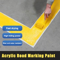 Peinture liquide à séchage rapide à base d'eau, noire, blanche, jaune, pour marquage routier, marquage de sol de parking et revêtement de marquage de circulation