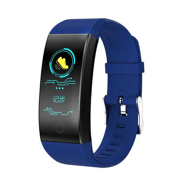 QW18 Android Smart Watch Blood Pressure Heart Rate Monitor Sleep Sports Fitness Tracker IP68 Waterproof Dustproof Ultra-Light