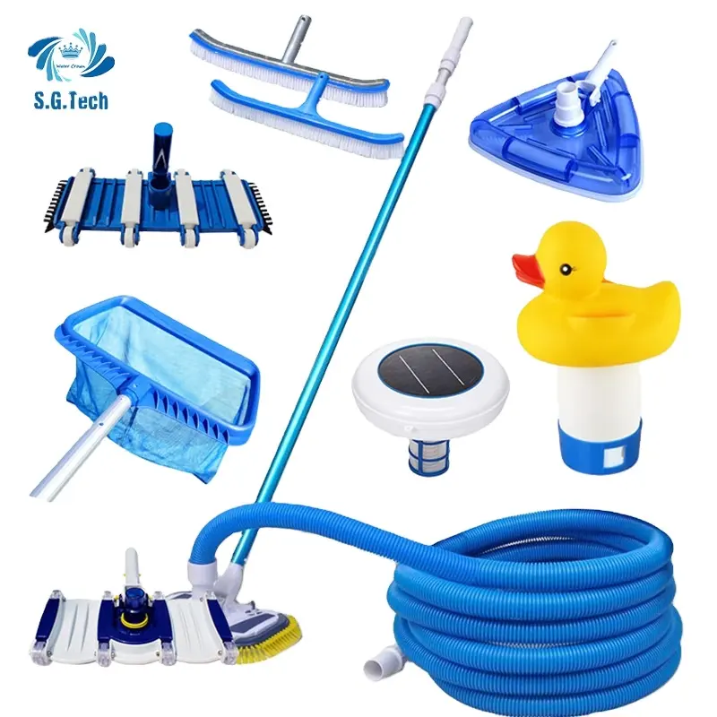 Guangdong Water Crown One-Station Service Pool Cleaning Tools & Accessories Cleaning Brushes for Swimming Pool