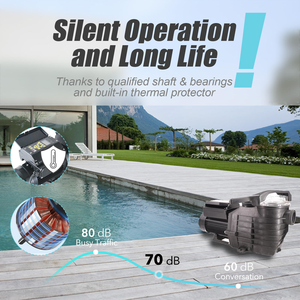 Pompe de <span class=keywords><strong>piscine</strong></span> à vitesse variable Jade J15009 1,5 kW 220 V 50/60 Hz WEF 6.8 certifiée ETL CE ultra silencieuse à haut débit 2 pouces pour <span class=keywords><strong>piscine</strong></span> et spa - Product Image 6