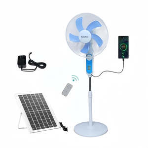 Ventilador Solar de 15w 20w 25w DC/AC Recargable con Panel y Batería, para Uso en Interiores y Exteriores - Product Image 6