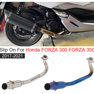 Escape de la motocicleta escapar para <span class=keywords><strong>Honda</strong></span> <span class=keywords><strong>NSS</strong></span> <span class=keywords><strong>350</strong></span> FORZA 300, 2018-2020 modificado Header enlace de tubería - Product Image 2