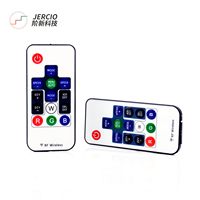 Jercio DC5V-24V WS2811 WS2812B contrôleur 14key télécommande RF sans fil Mini 3pin contrôleur pour RGB LED bande lumineuse
