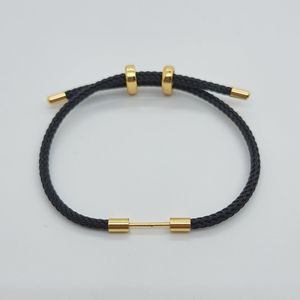 Bracelet en corde métallique en gros, avec fermoir coulissant en forme de 8, barre transversale à vis amovible, pour la création de bijoux DIY en corde tressée pour femmes et hommes - Product Image 6