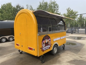 Mini camion de restauration rapide populaire, remorque à hot-dogs et café avec cuisine complète RE-220B, petite remorque alimentaire mobile en acier inoxydable - Product Image 5