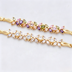 Wholesale HD Jewelry Hit Design Gold Plated Set 18k Plated Gold Fashion Jewelry <b>Bracelet</b> Et <b>Bracelets</b> for Women - Product Image 5