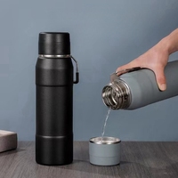 Nouvelle Offre 2026 : Gourdes de Voyage Isothermes Écologiques Personnalisables en Acier Inoxydable 304 à Double Paroi de 1000 ml