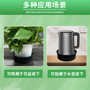 Key Box Wall Mounted Round Aluminum Alloy Black Entryway <b>Storage</b> Organizer For Home Office Use - Product Image 4