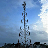 Tour de communication de pylônes de télécommunications en acier à triangle carré galvanisé 40m 30m 20m