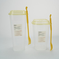 Gobelets en plastique PP transparents jetables, durables et élégants, personnalisables avec logo, pour café