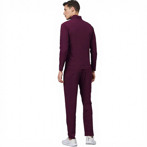 Wholesale Custom Men Winter Plus Size Eco-Friendly Breathable Hooded 2-in-1 Solid Casual Tracksuit Set for Gym Training - Product Image 2
