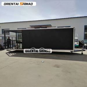 Remolque de comida rápida ORIENTAL SHIMAO, carrito de aperitivos Vintage, puerta corredera de vidrio, Gazebo, carrito de hielo afeitado para exteriores, hecho de fibra de vidrio y aluminio - Product Image 3