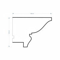 Moldura de alféizar de ventana estilo europeo de EPS para decoración exterior de villas de lujo, soporte personalizado