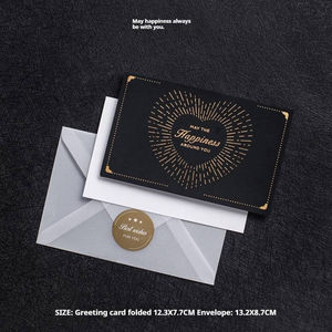 Impresión profesional Tarjeta <span class=keywords><strong>de</strong></span> agradecimiento Diseño <span class=keywords><strong>de</strong></span> lámina dorada Impresión <span class=keywords><strong>de</strong></span> volantes Deseos Tarjeta <span class=keywords><strong>de</strong></span> agradecimiento con sobre para pequeñas empresas - Product Image 6