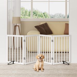 Portes <span class=keywords><strong>en</strong></span> <span class=keywords><strong>bois</strong></span> <span class=keywords><strong>pour</strong></span> <span class=keywords><strong>chien</strong></span> Maison Extensible Doggy Gates Portes Pieds de support de porte <span class=keywords><strong>pour</strong></span> animaux de compagnie autoportants <span class=keywords><strong>pour</strong></span> escaliers Panneaux Barrières <span class=keywords><strong>pour</strong></span> chiens - Product Image 4