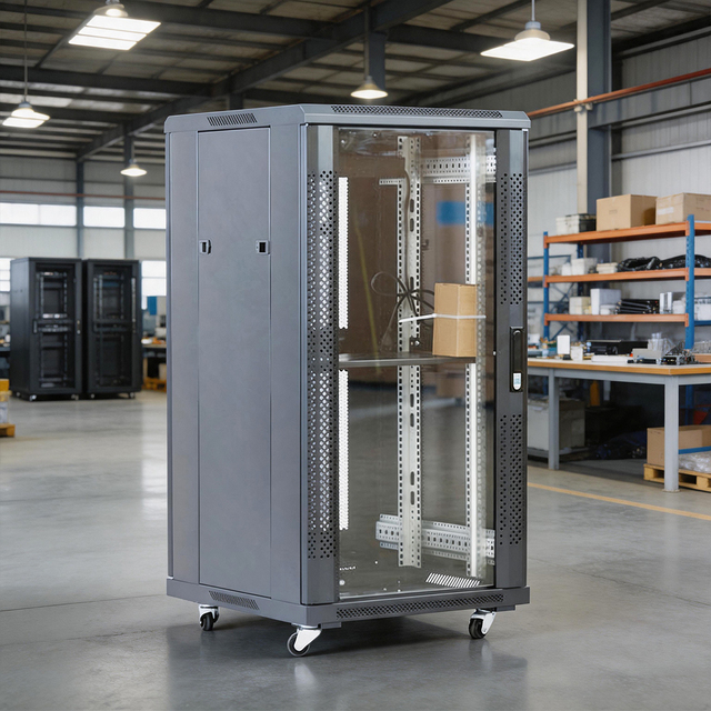 19" 18U/27U/42U Floor Standing DDF Network Cabinet Depth 600mm 800mm 1000mm Server Rack Enclosure With Fan System