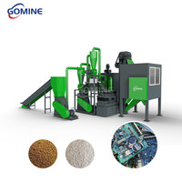 Séparateur électrostatique de poudre de circuits imprimés usagés, classificateur par gravité d'air, collecteur de poussière, usine de recyclage de PCB