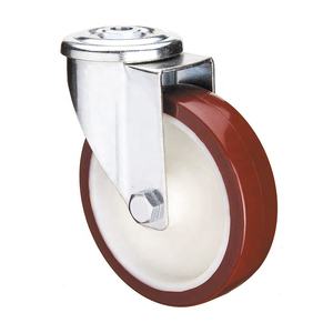 ITALIENISCHE QUALITÄT <span class=keywords><strong>PU</strong></span>-Lenkrad 6 Zoll europäischer mittelschwerer PA-Kern 80mm-200mm Lenkräder - Product Image 1