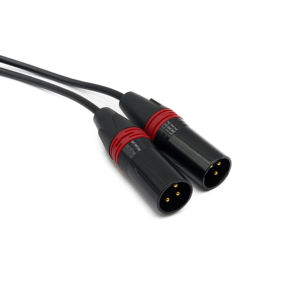 Cable macho TRS AUX a <span class=keywords><strong>XLR</strong></span> dual de 3,5mm, divisor de audio estéreo a mono dual para mezclador, amplificador, Audio Profesional - Product Image 5