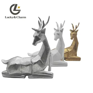 2023 personalized christmas mini resin figurines christmas reindeer figurines