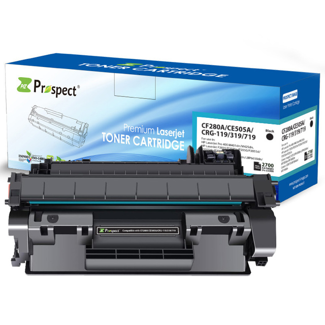 Prospect Premium Laser Compatible CF280A CE505A Toner Cartridge for HP for LaserJet Pro 400/M401/M425 P2035/P2050 Universal for