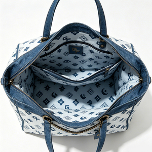 Casual Women's Tote Shoulder Bag, PU Leather Material, with <b>Chain</b> Strap, Daily Carry Office <b>Handbag</b> - Product Image 6