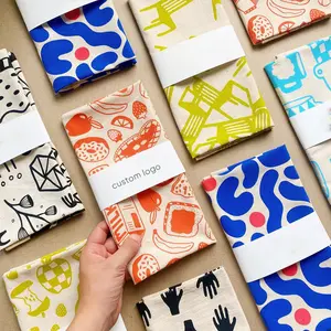 Bán buôn tùy chỉnh in bông khăn trà tự nhiên thăng hoa khăn bếp - Product Image 1