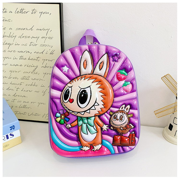 Junhui Wholesale Labubu Kids Backpack Shoulder Bag Monsters